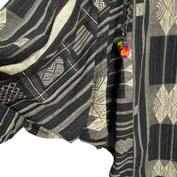 Harem Pants Thailand Motif Hippie Lagenlook Yoga Festival Boho Gypsy Hippy OS - Picture 7 of 12